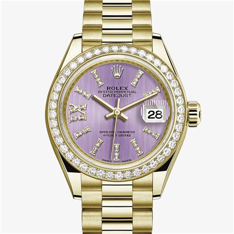 rolex donna oro giallo e diamanti3|Orologio Rolex Lady.